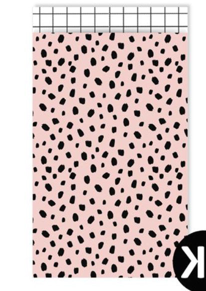 pink dots bag 12x19cm