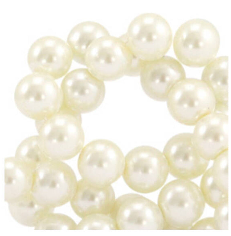 pearls off white 6mm 10pcs