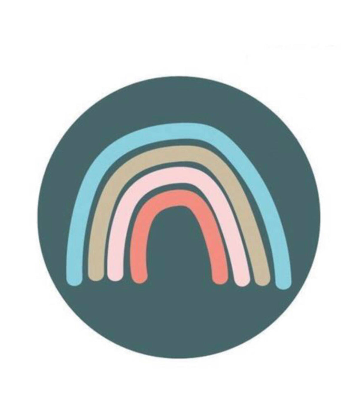 rainbow stickers green 10pcs