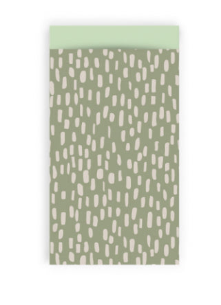 sparkle bag green 7x13cm