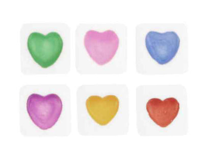 heart beads per piece