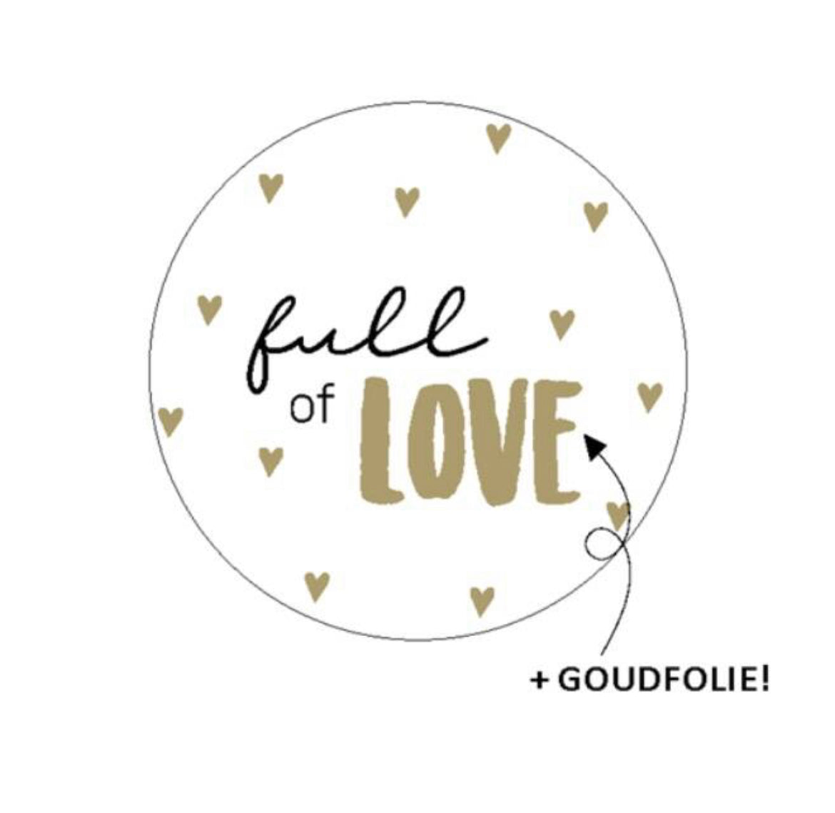 full of love stickers 10pcs