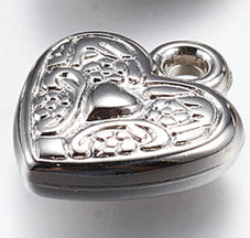 hearted charm silver 1st