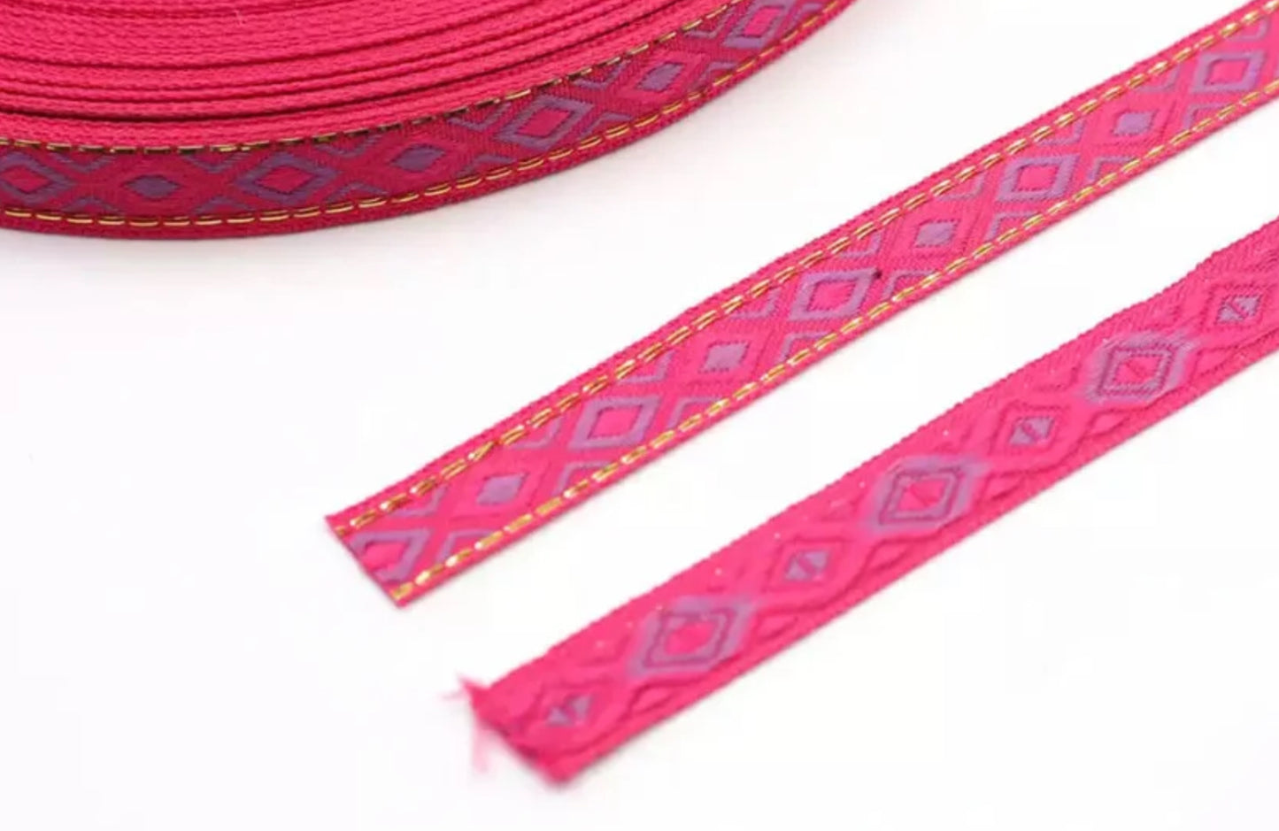 neon pink ibiza ribbon 1m