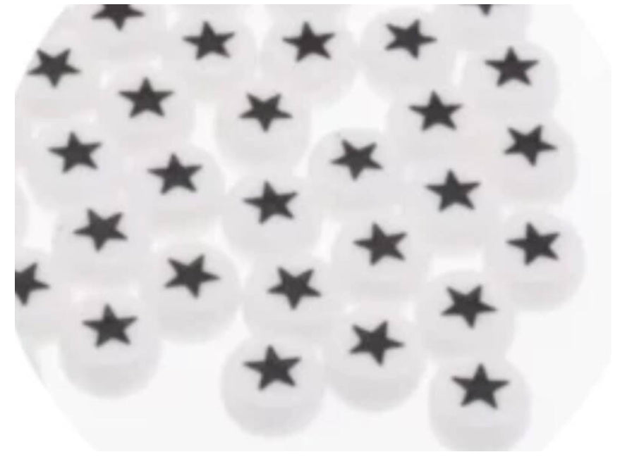 black star beads 10pcs