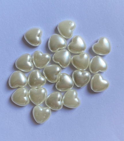 pearl hearts 5pcs