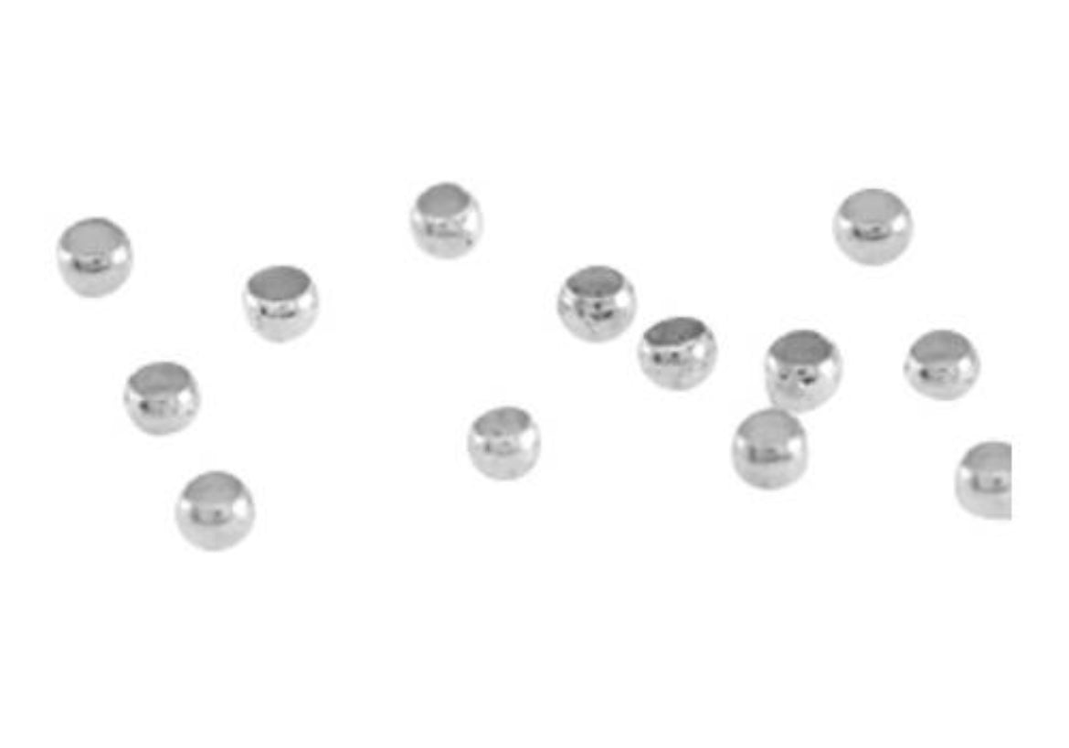 silver crimp beads approx. 100pcs