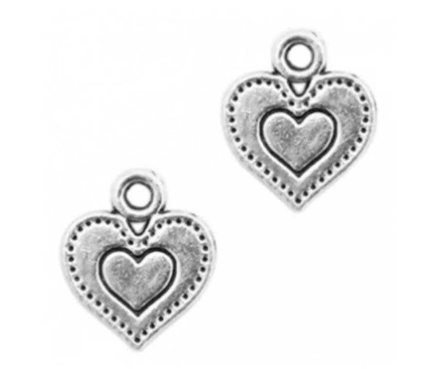 double heart charm