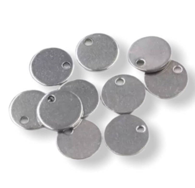 blank dq coins silver 6mm