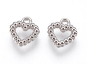 dots hearts charm