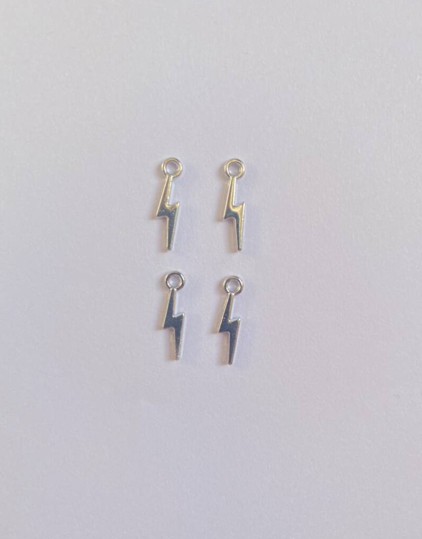 lightning charm stainless steel