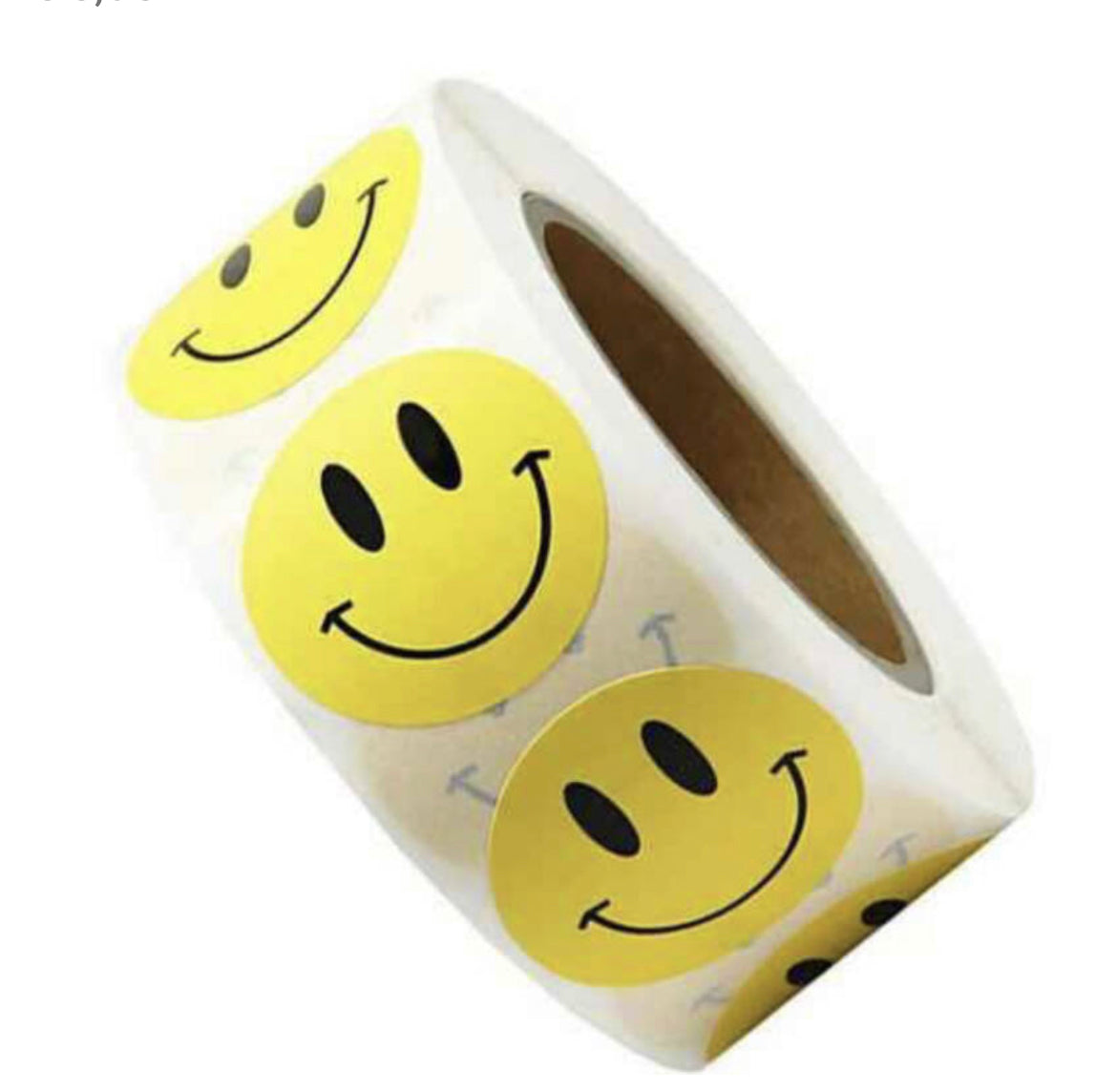smiley sticker per roll