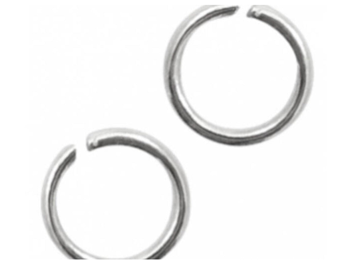 silver bending rings 5mm 10 pieces