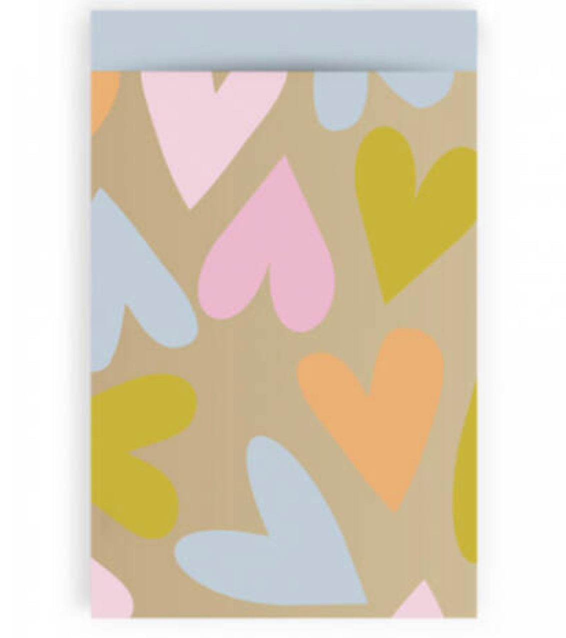 hearts bag gold 12x19cm