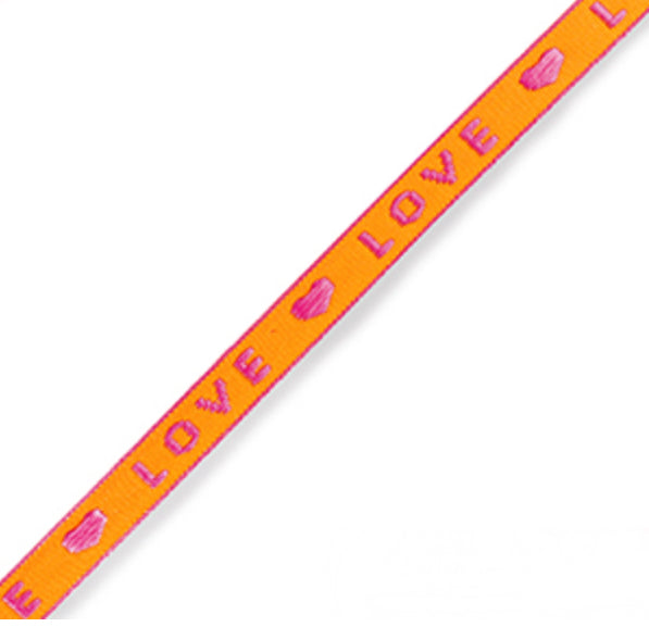 love orange ribbon 1m