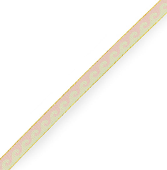 pastel roze waves lint 1m