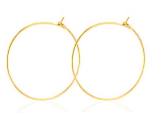 20mm hoops goud